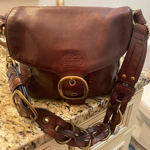 COACH Bleeker Saddle Leather Shoulder Bag